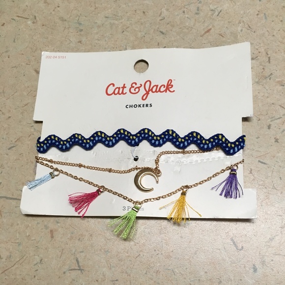 CAT AND JACK CHOKER AND EARRINGS - Picture 3 of 7